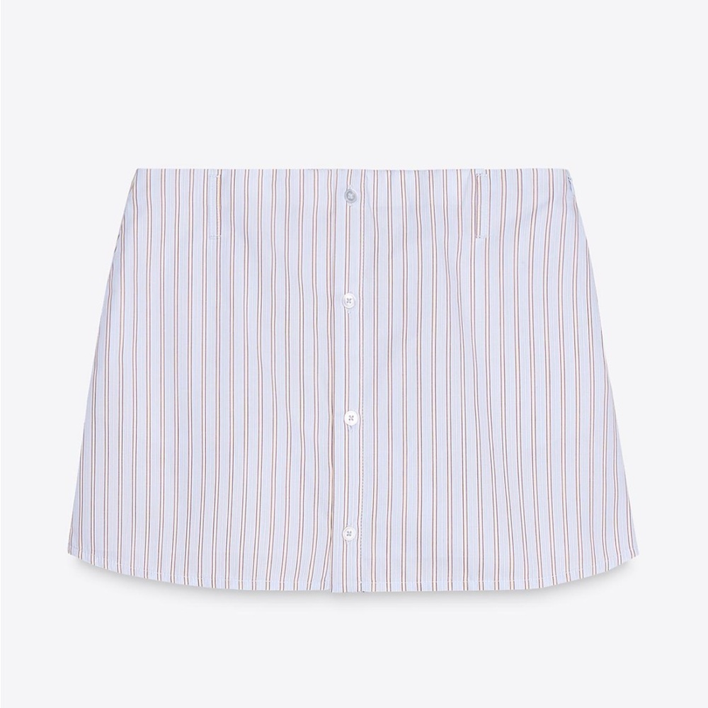 NWT Zara Striped Mini Skort - size XS